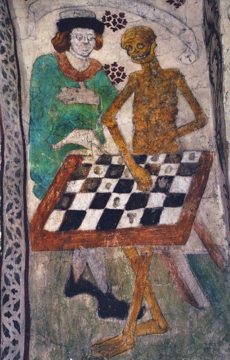 Death playing chess